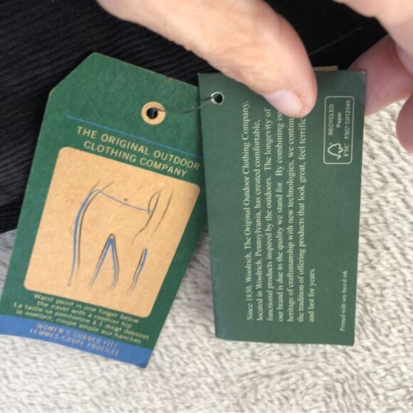 NWT Woolrich Womens Corduroy Pants Size 16 Black Straight Leg Classic Casual Y2k - Picture 10 of 16